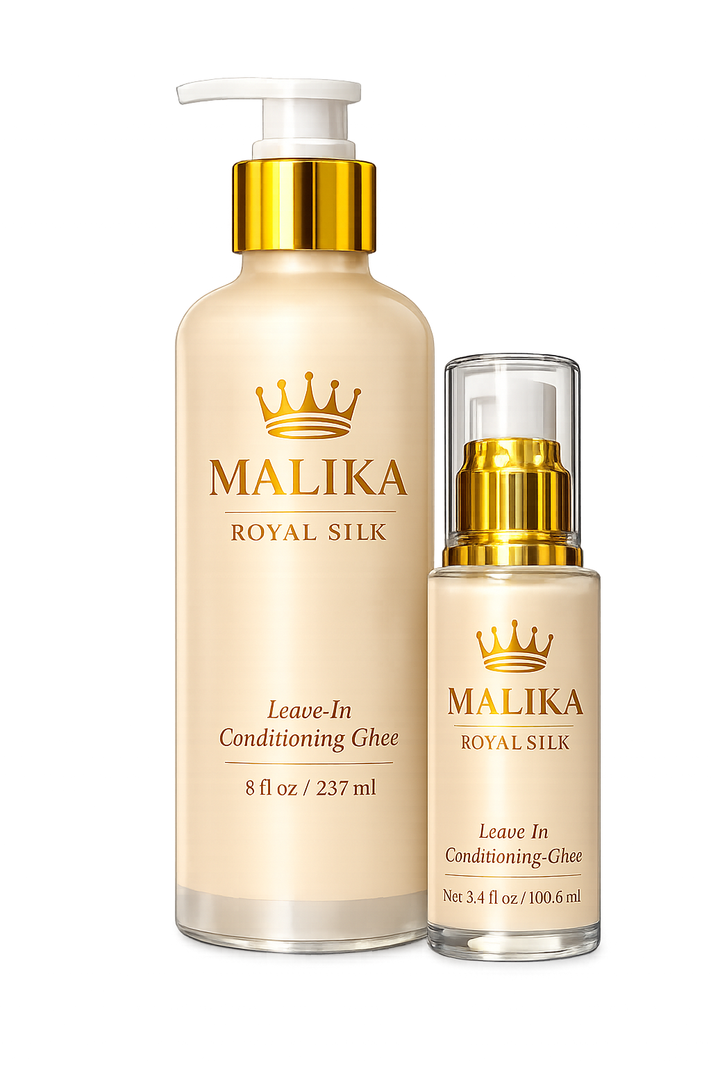 Malika Royal Silk leave-in conditioner bundle for smooth silky hair